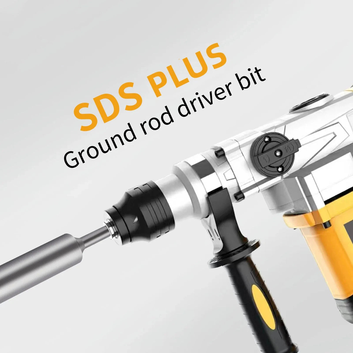 10mm SDS-Plus Round Shank Ground Rod Driver Bit Adapter for Electric Hammer