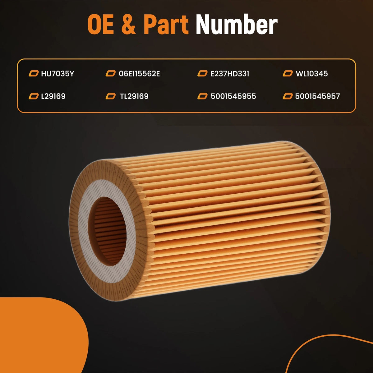 10x Oil Filter Assembly for Audi A6 A7 A8 Q7 2.0L 3.0L (2016–2019) 06E115562E
