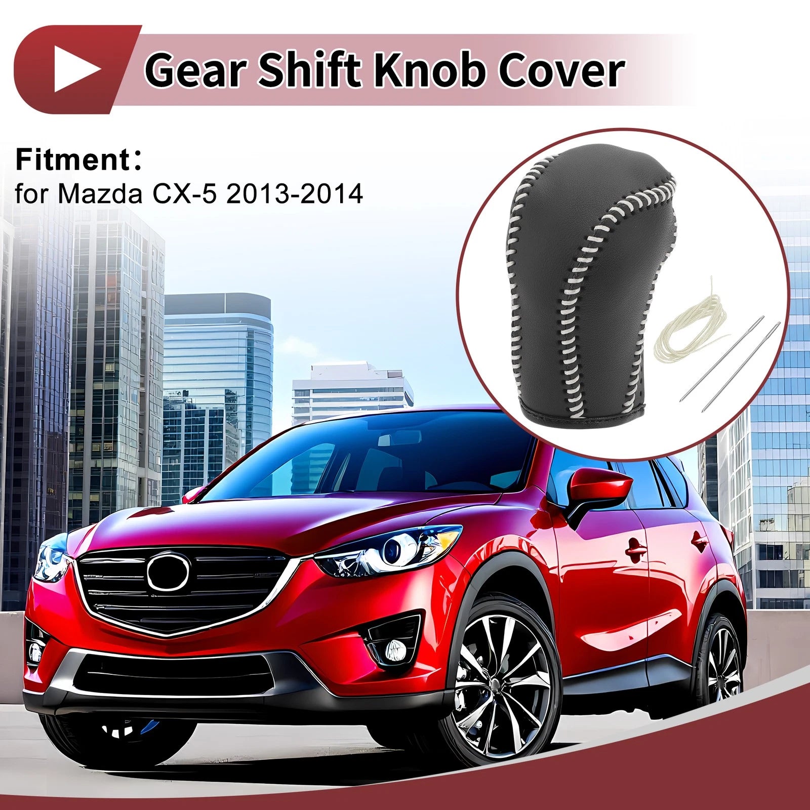 Gear Shift Knob Cover Replacement for Mazda CX-5 (2013–2014)