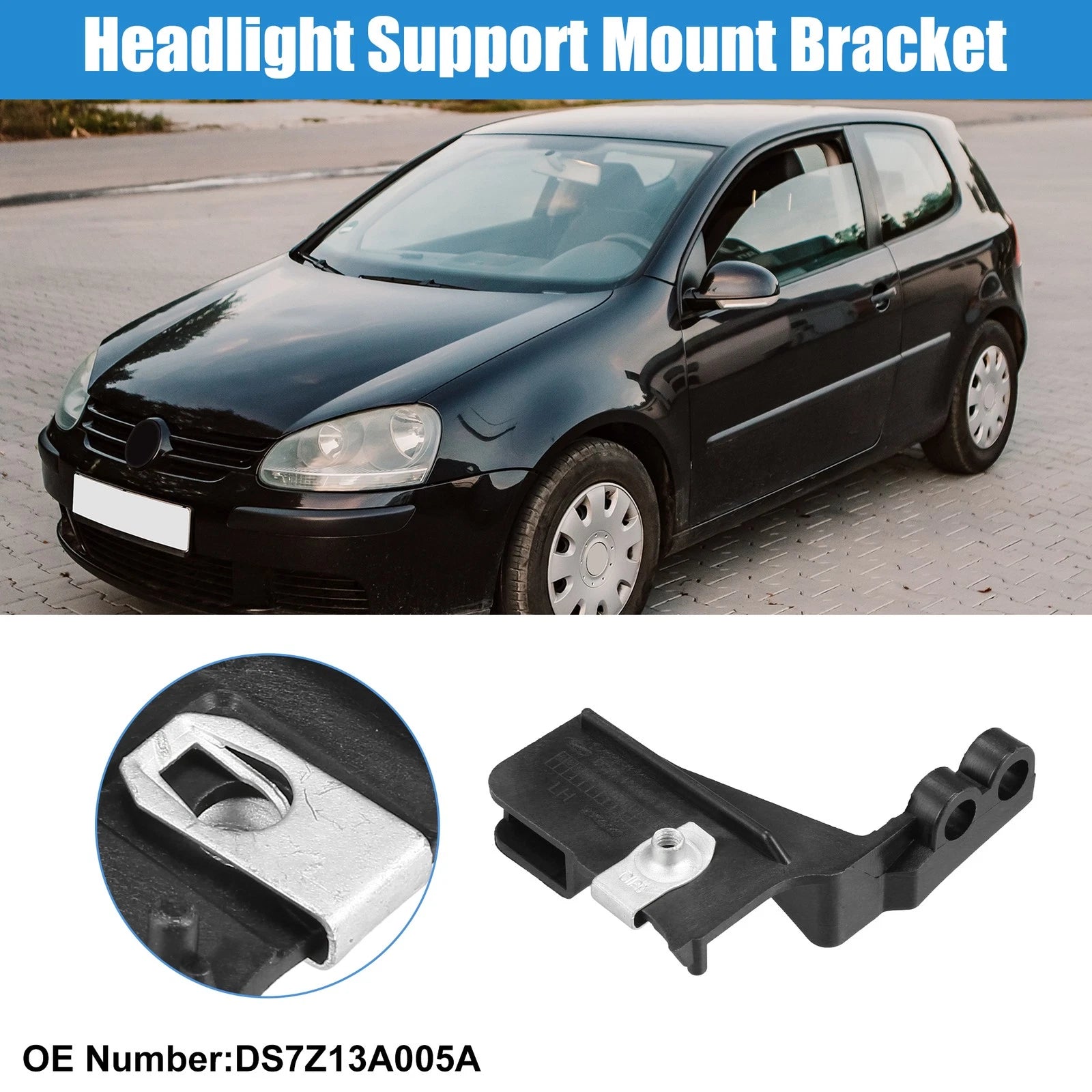 Front Left Headlight Support Mount Bracket for Ford Fusion, Lincoln MKZ (2013–2020)