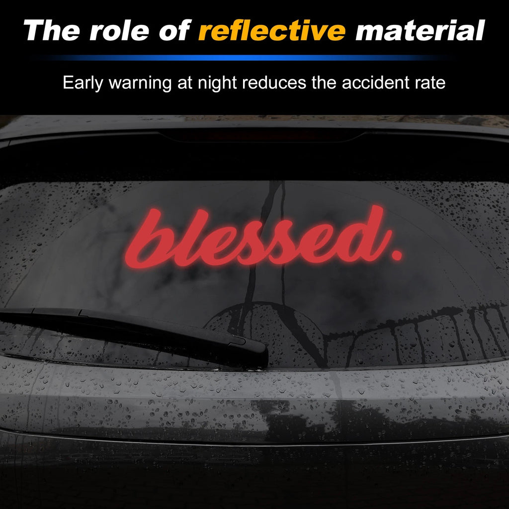 Reflective Bumper Decal for