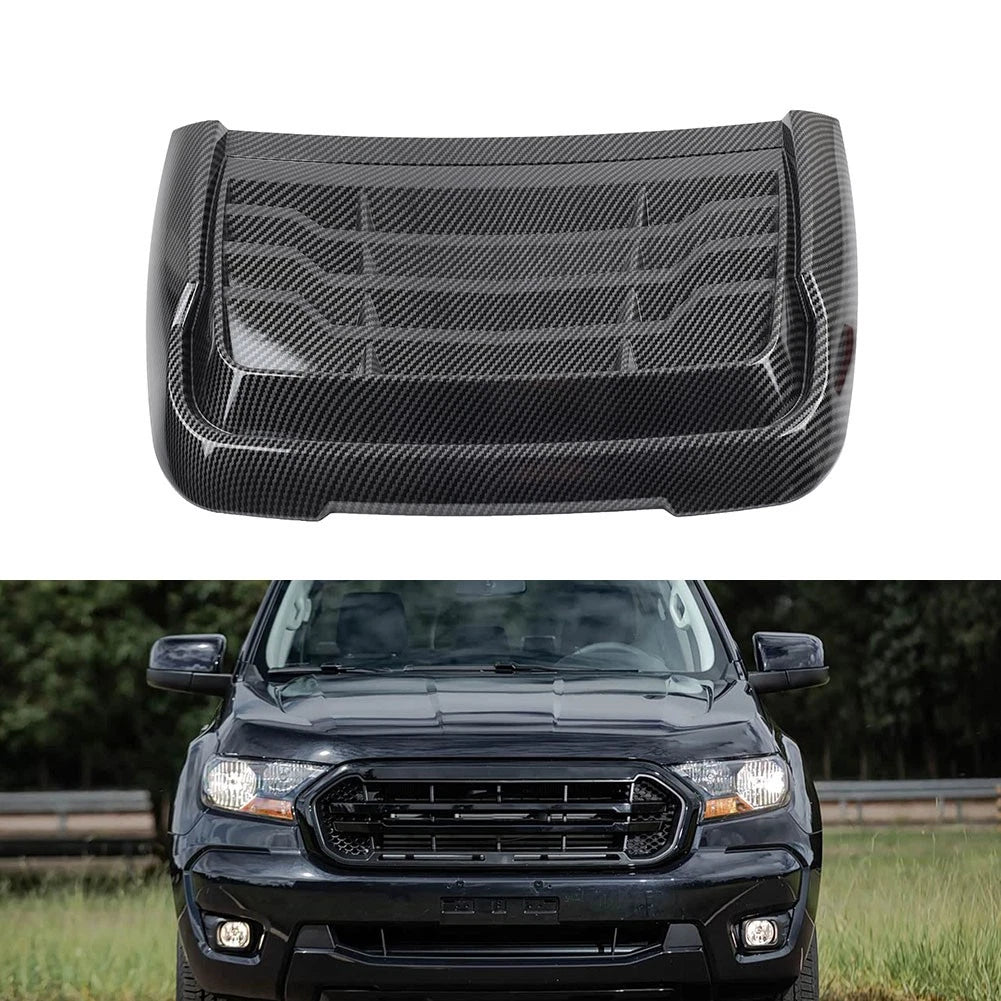 Carbon Look Hood Air Intake Vent Scoop for Ford Ranger Raptor (2015–2022)