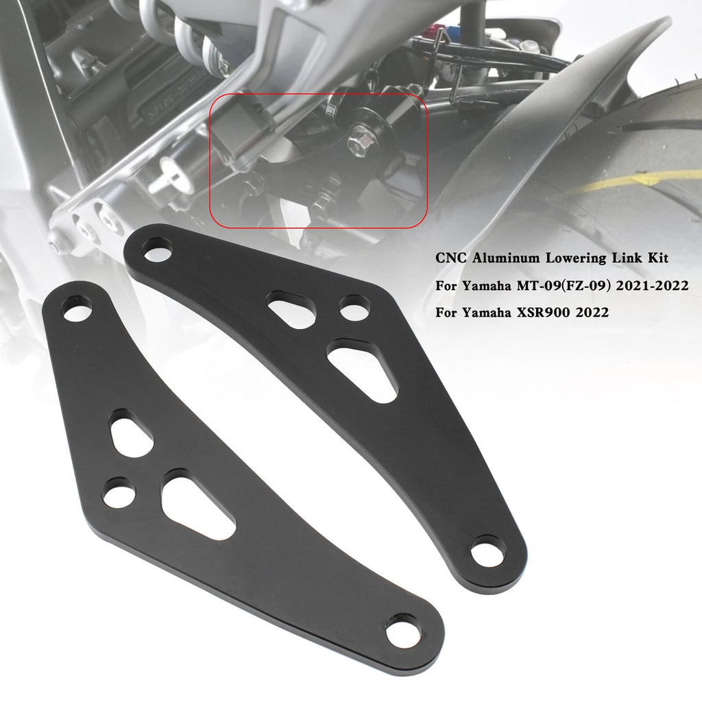 CNC Aluminum Lowering Link Kit for Yamaha MT-09 FZ-09 XSR900 (2021–2022) T9