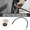 Flexible Copper Rubber Tire Valve Connect Pipe 40cm for Car Bike