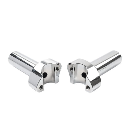 Chrome CNC 4" Handlebar Risers for Harley Sportster Dyna Softail (1" Bar)