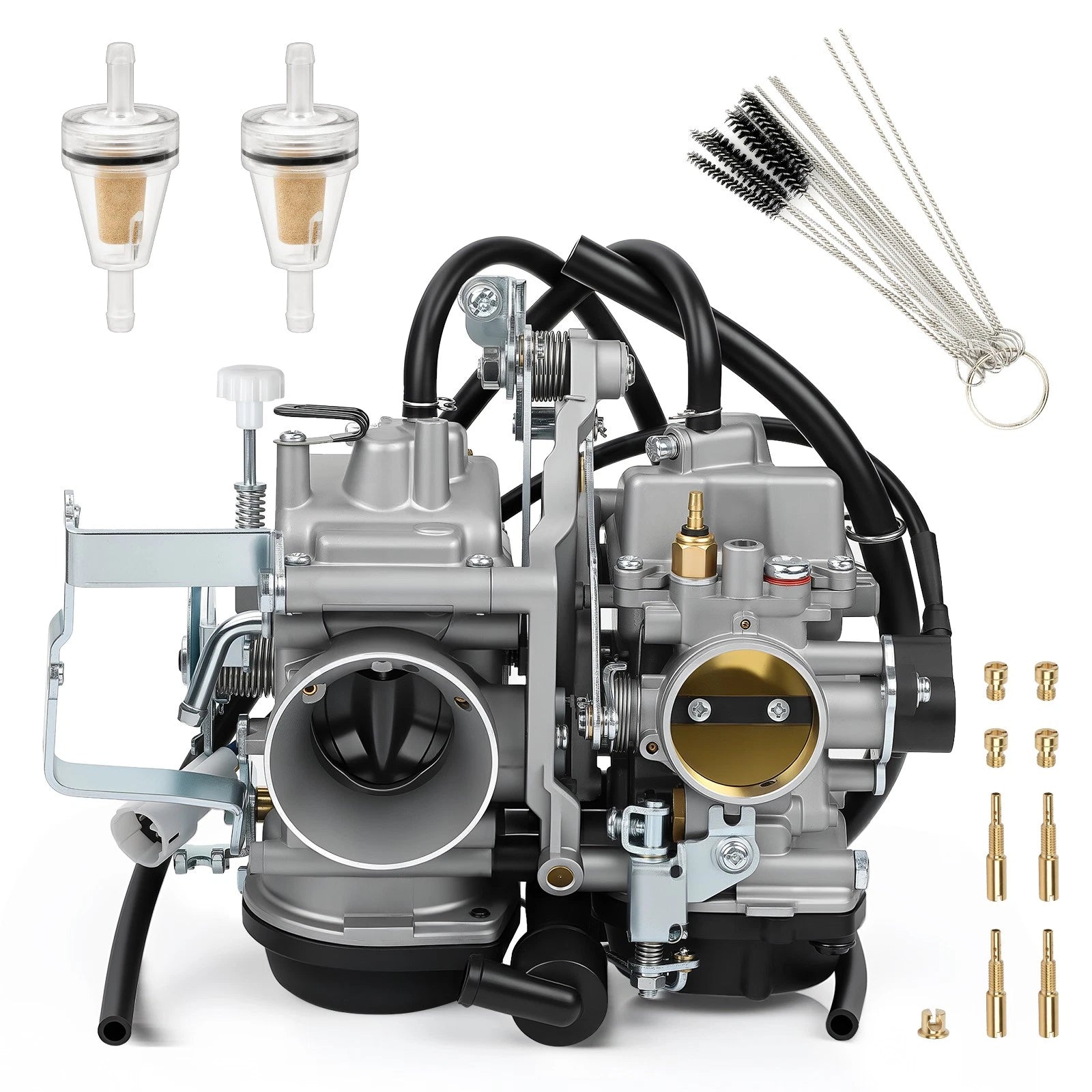 Carburetor & Fuel Filter for Yamaha V Star 1100 XVS1100AT Silverado (2003–2005)