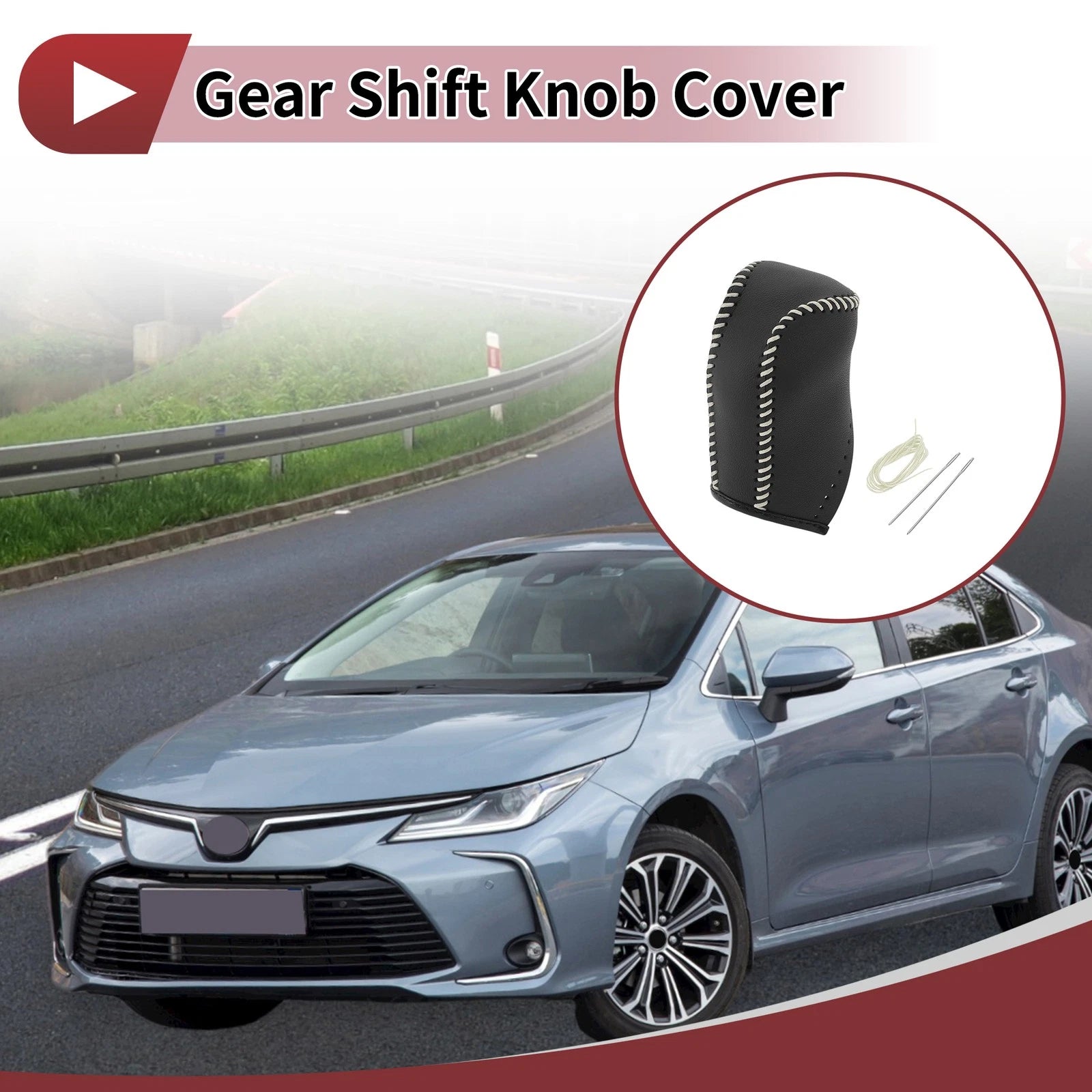 1 Pc Gear Shift Knob Cover Replacement for Toyota Corolla (2014–2018)