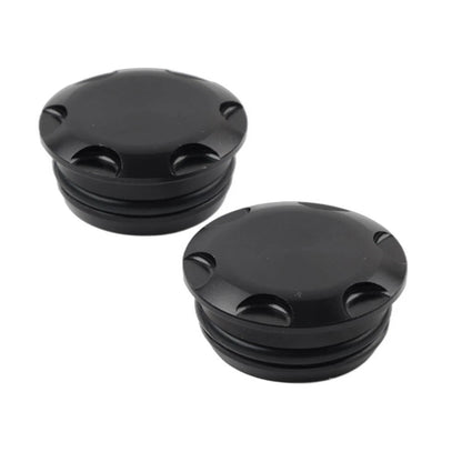 Motorcycle Frame Hole Cover Cap Plug Black For Kawasaki Ninja 400 250 Z400 Z250