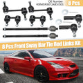 8 Pc Sway Bar Link and Tie Rod End Replacement Kit for Toyota Corolla (2003–2018)