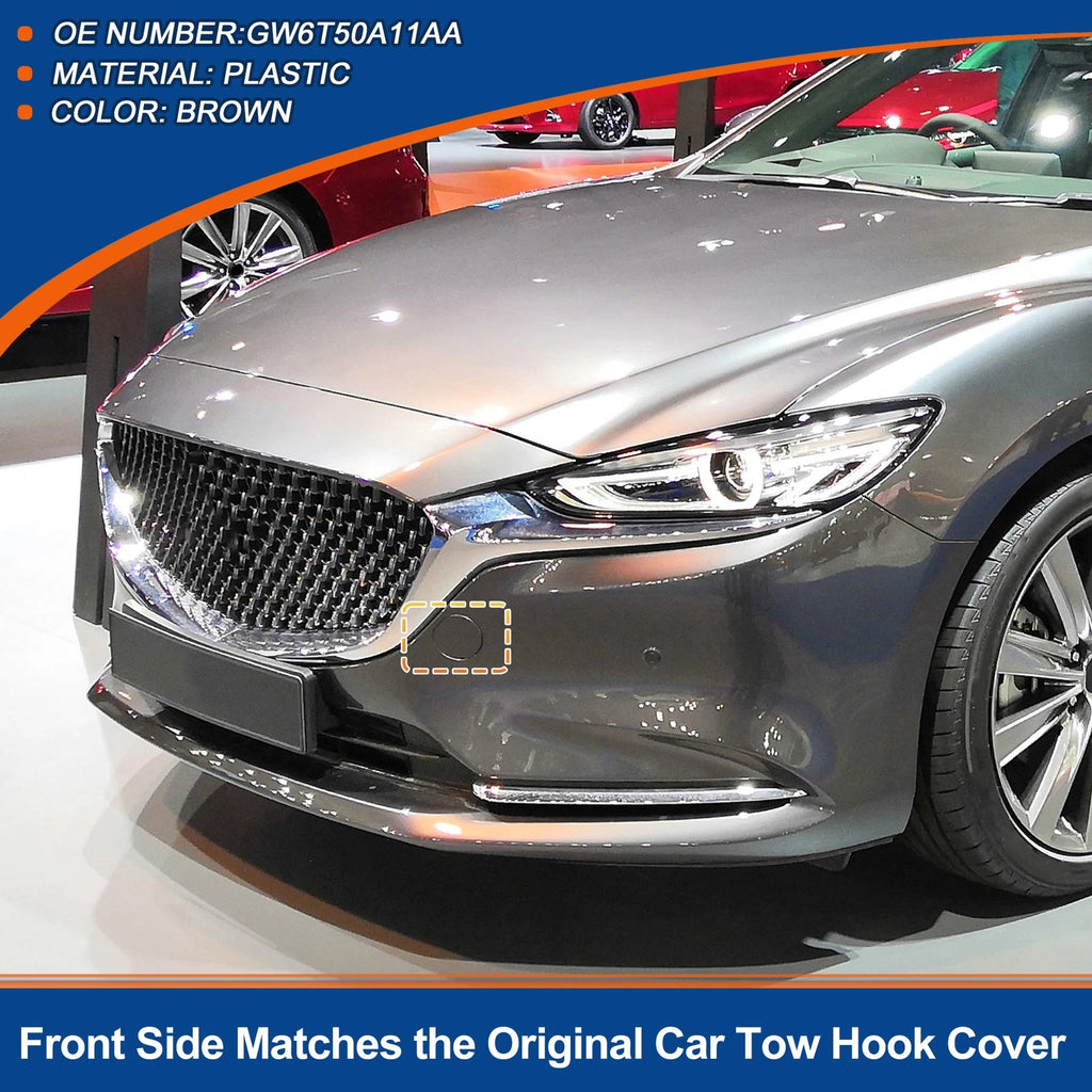 Front Right Tow Hook Cover Replacement for Mazda 6 Atenza (2013–2020)