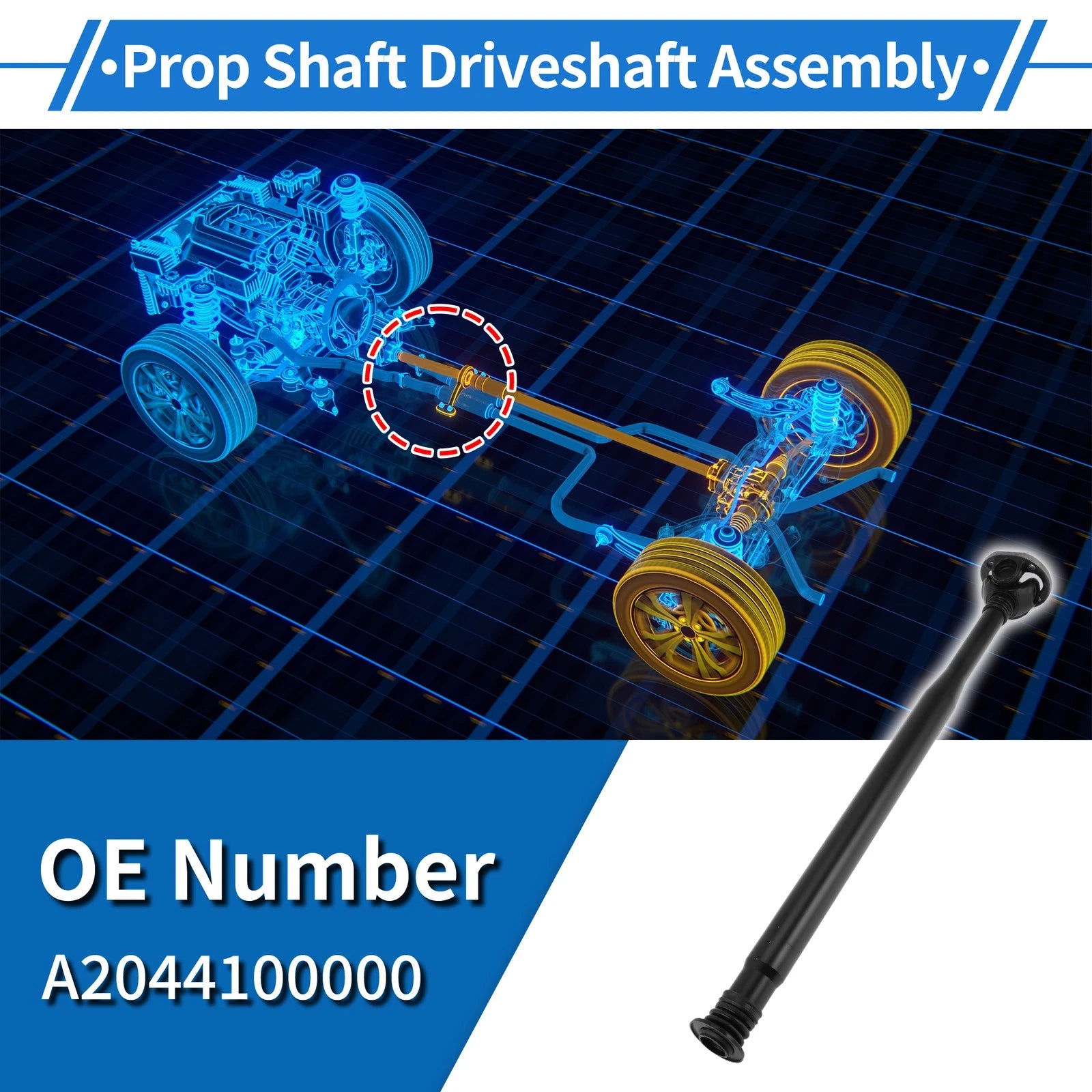 Front Drive Shaft Assembly for Mercedes-Benz C300 GL550 (2015–2016)