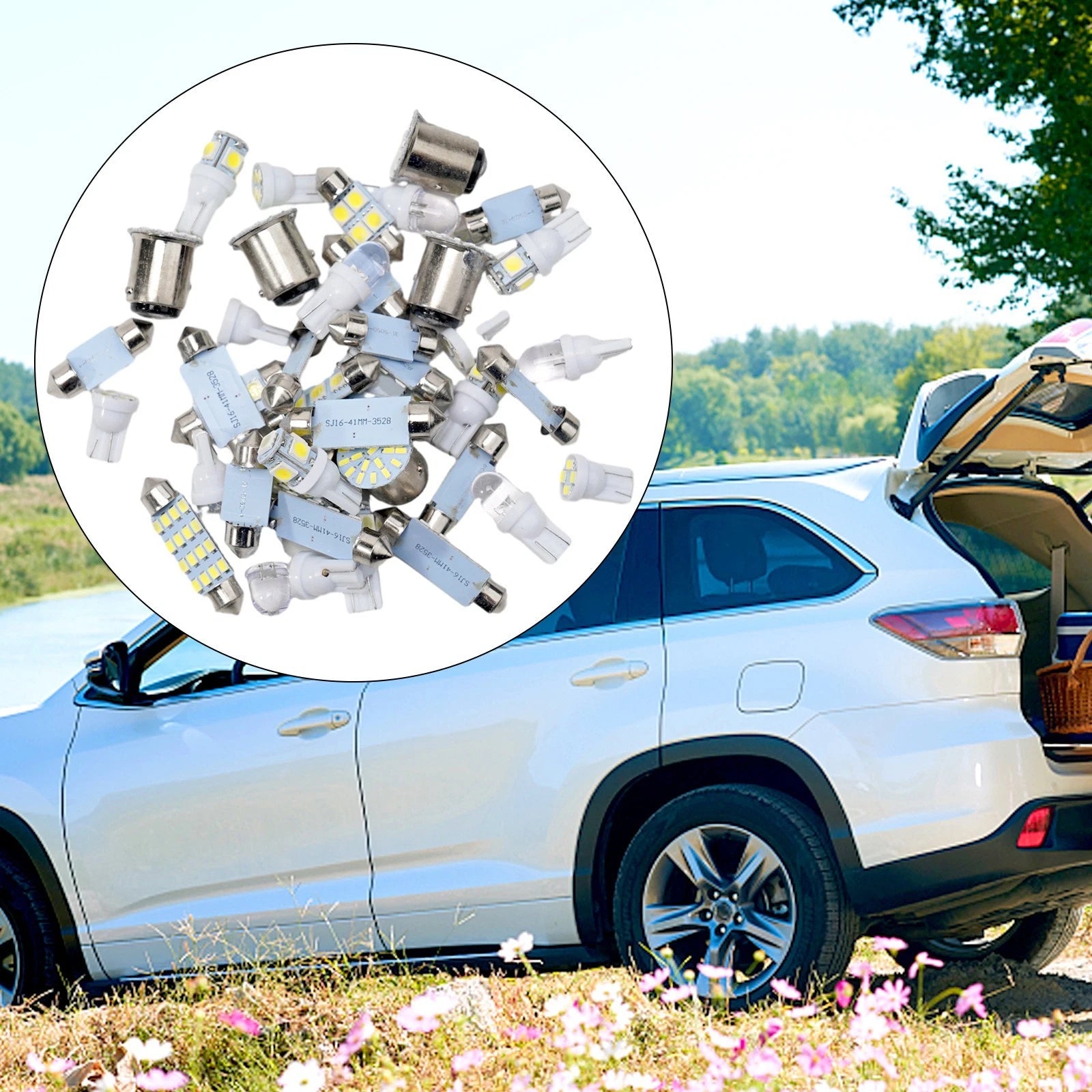 42PCS LED Light Bulb Kit for Car Interior (Universal Fit)