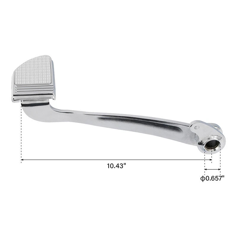 Chrome Brake Lever Arm Peg Pedal Kit for Harley Softail (2018–2024)