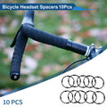 Bicycle Headset Spacers 3mm 28.6mm Black Aluminum 1 1/8in 10 Pack