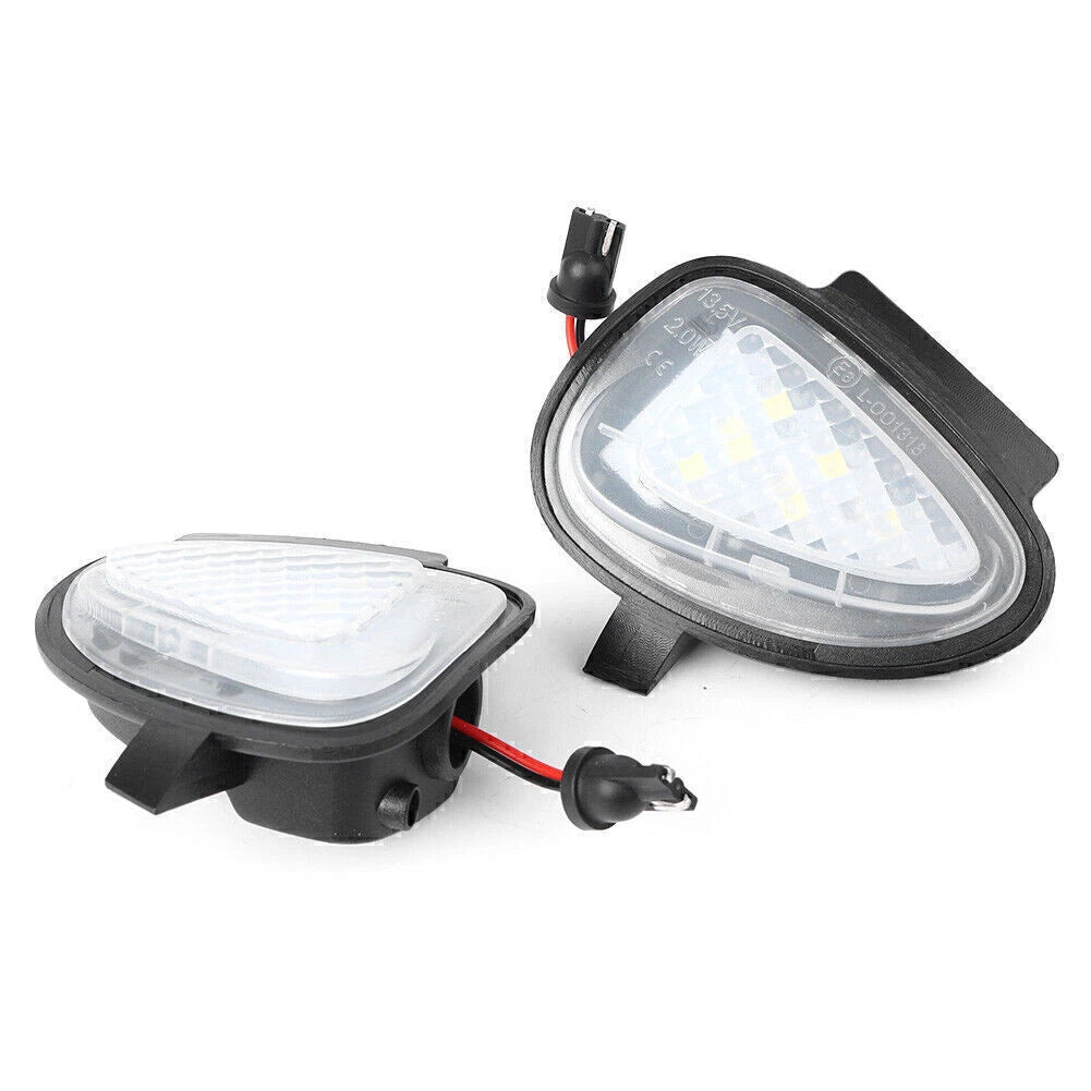 2pcs LED Car Under Side View Mirror Puddle Light Lamp Fit Golf 6 Touran