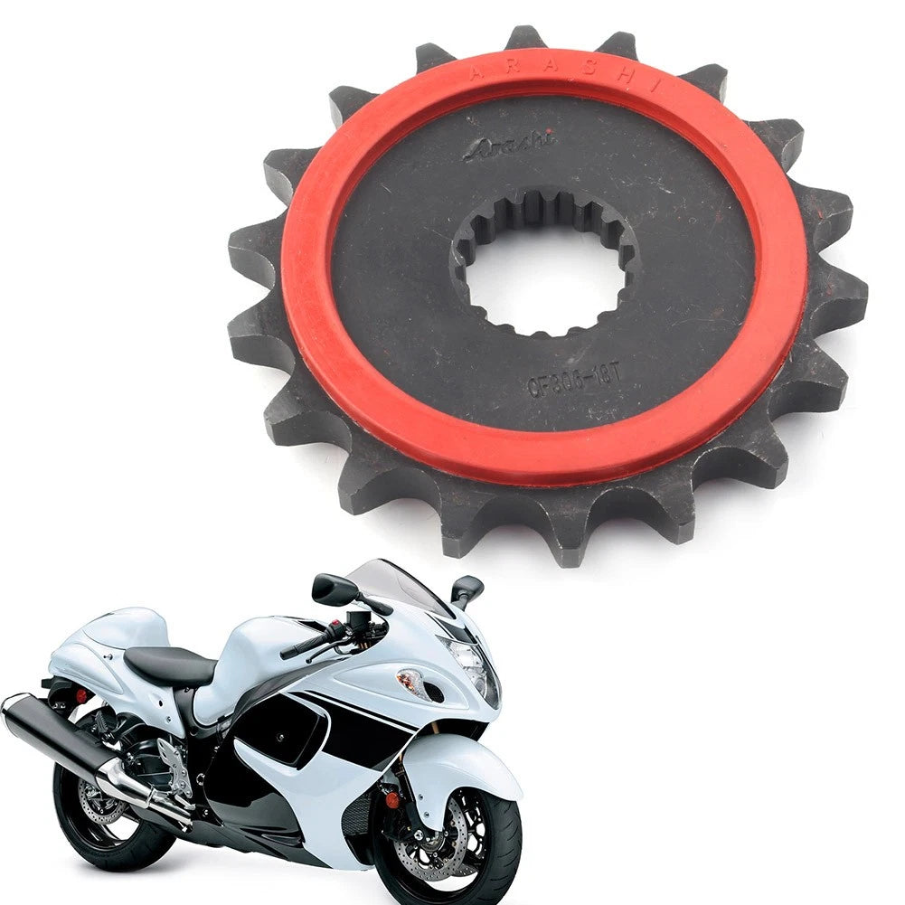 18T Rubber Cushioned Front Sprocket for Suzuki GSXR1300 (2008–2018)