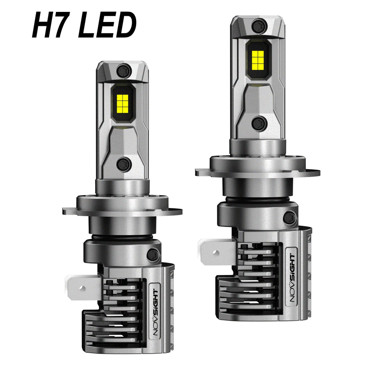 H7 LED Headlight Bulbs Kit for NOVSIGHT (80W 18000LM 6500K)