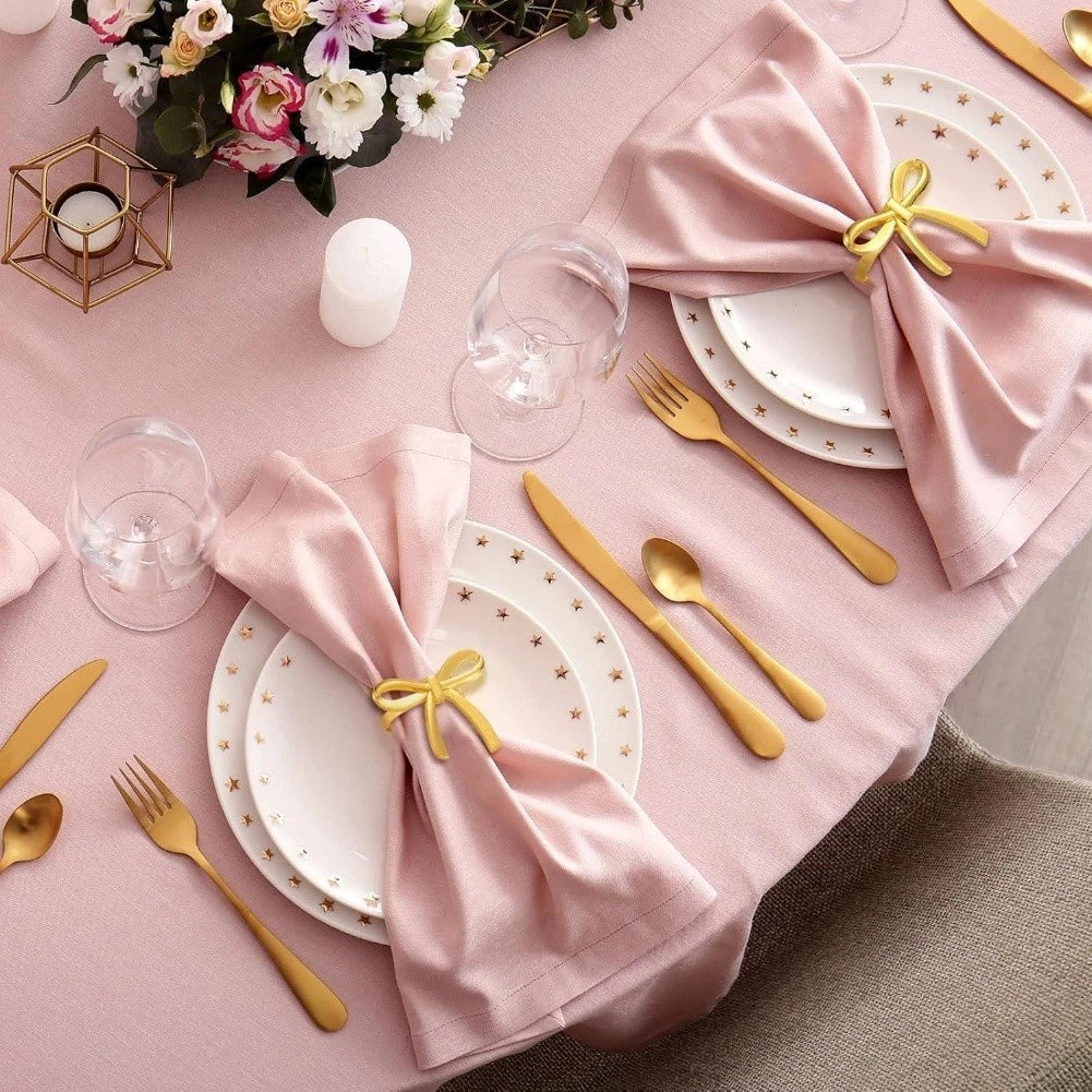 Set of 4 Bow Napkin Rings for Wedding Dinner Party Reusable Accessory