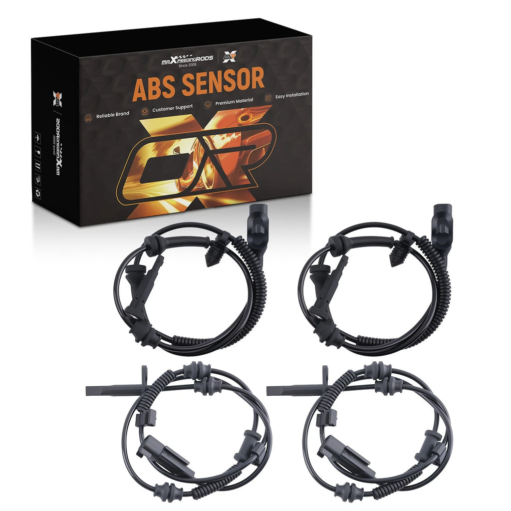4PC ABS Wheel Speed Sensor Set for Jeep Cherokee (2014–2020)