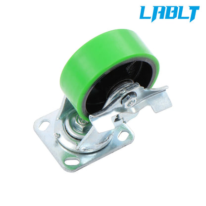 Set of 4 5-Inch Swivel Casters with Side Brakes for LABLT