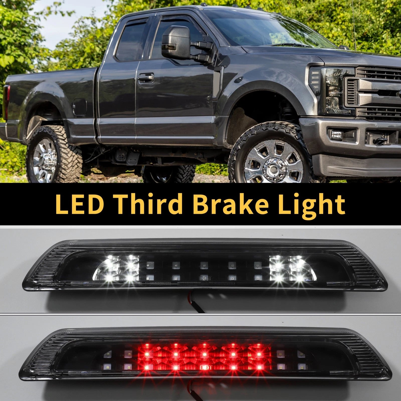 LED Third Brake Light Clear Lens for Toyota Tundra (2007–2018)