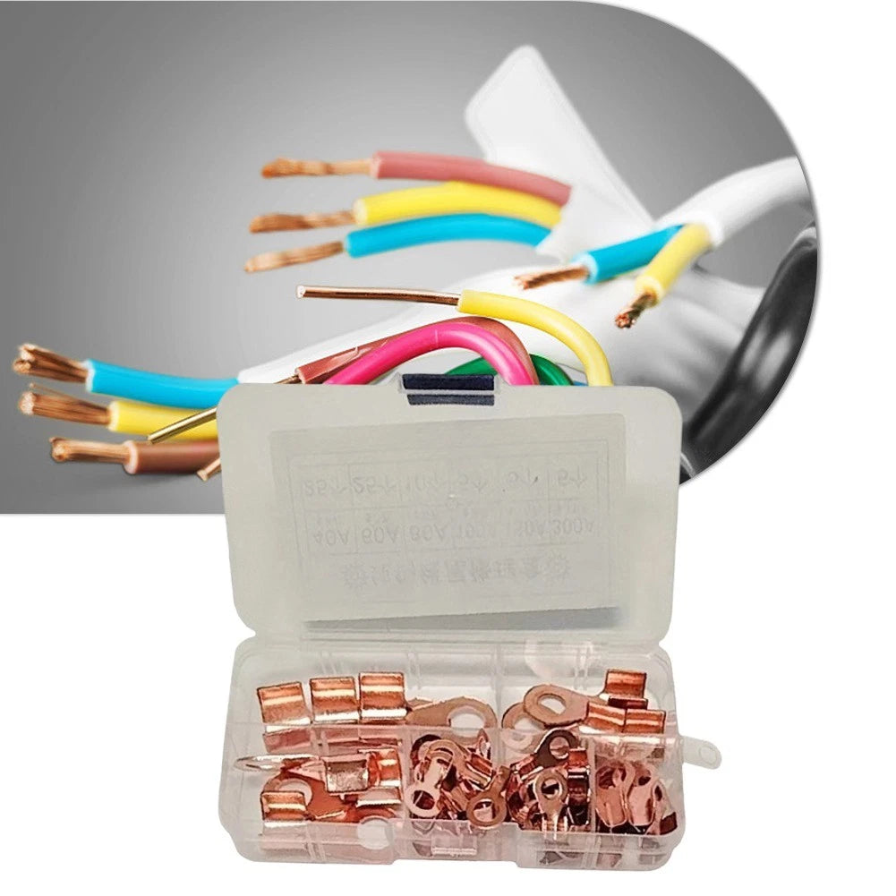 75PCS Crimp Connector Kit for Battery Cable Splice (40-300A)