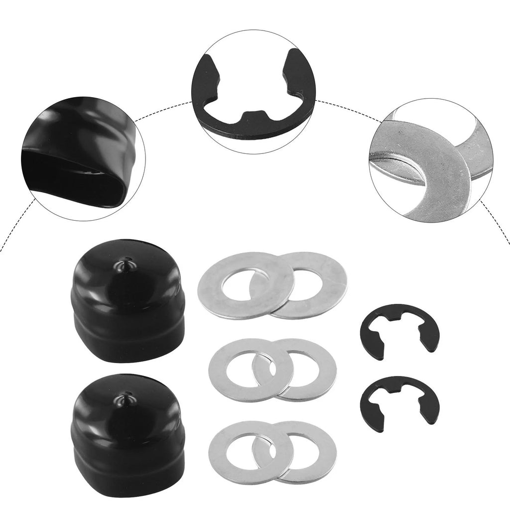 2X E-Clips Hubs Hardware Kit for Front Wheel Bushing (9040H)
