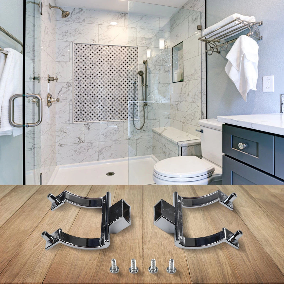 Chrome Fixtures for Bathroom Renovation (Flexible Application)