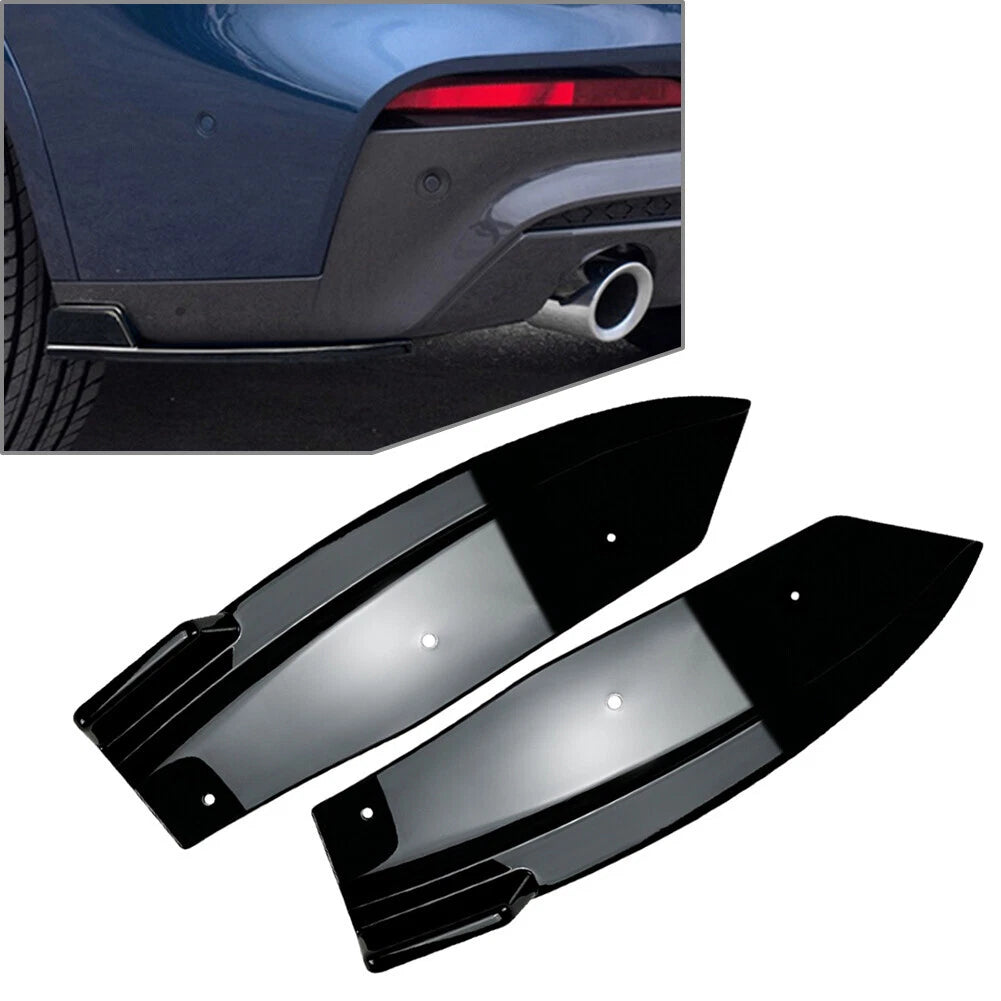 Rear Bumper Lip Wrap Angle Splitters For BMW X4 G02 M Sport 2018-2021