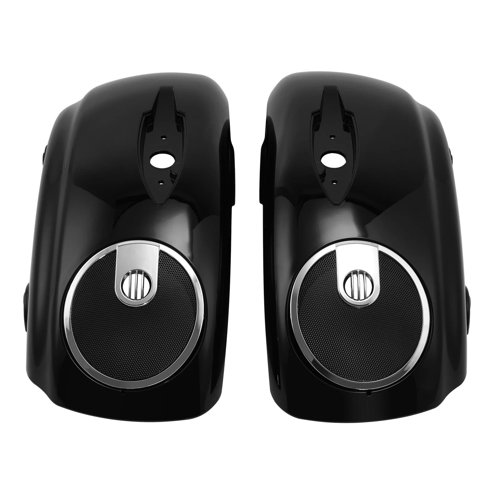Gloss Black Saddlebag Lids with 6.5'' Speaker Cutout for Indian Chieftain (2014–2018)