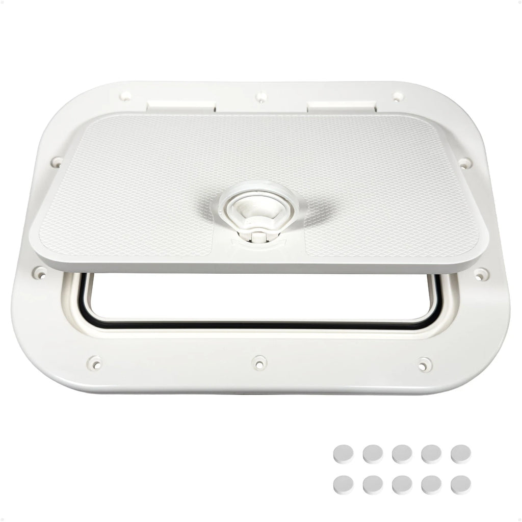 Boat Hatch Access Lid 15-11/16" x 12-7/8" Off-White