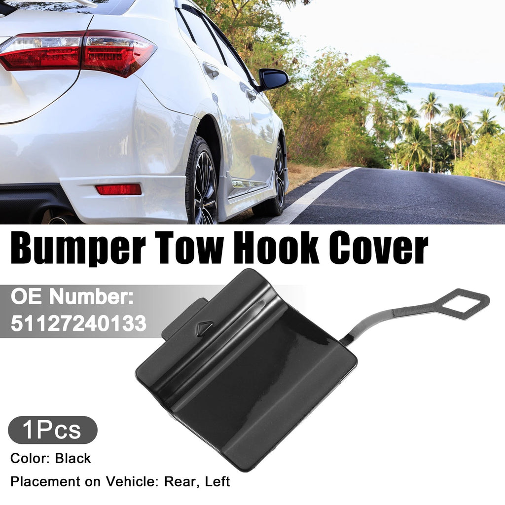 Rear Left Tow Eye Hook Cover Cap Replacement for BMW 550i (2011–2013)