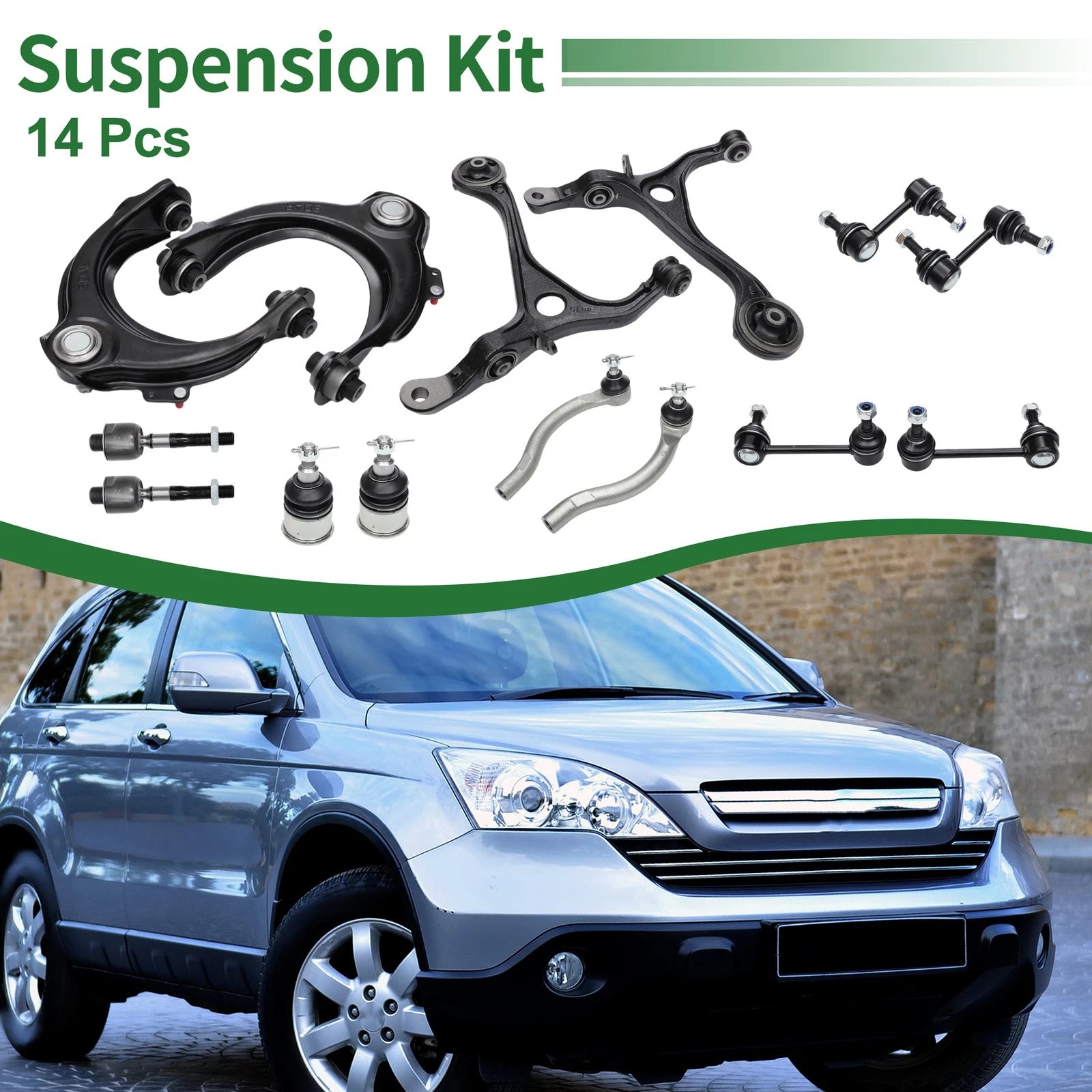 14pcs Front Suspension Control Arm Kit for Honda Accord (1998–2002)