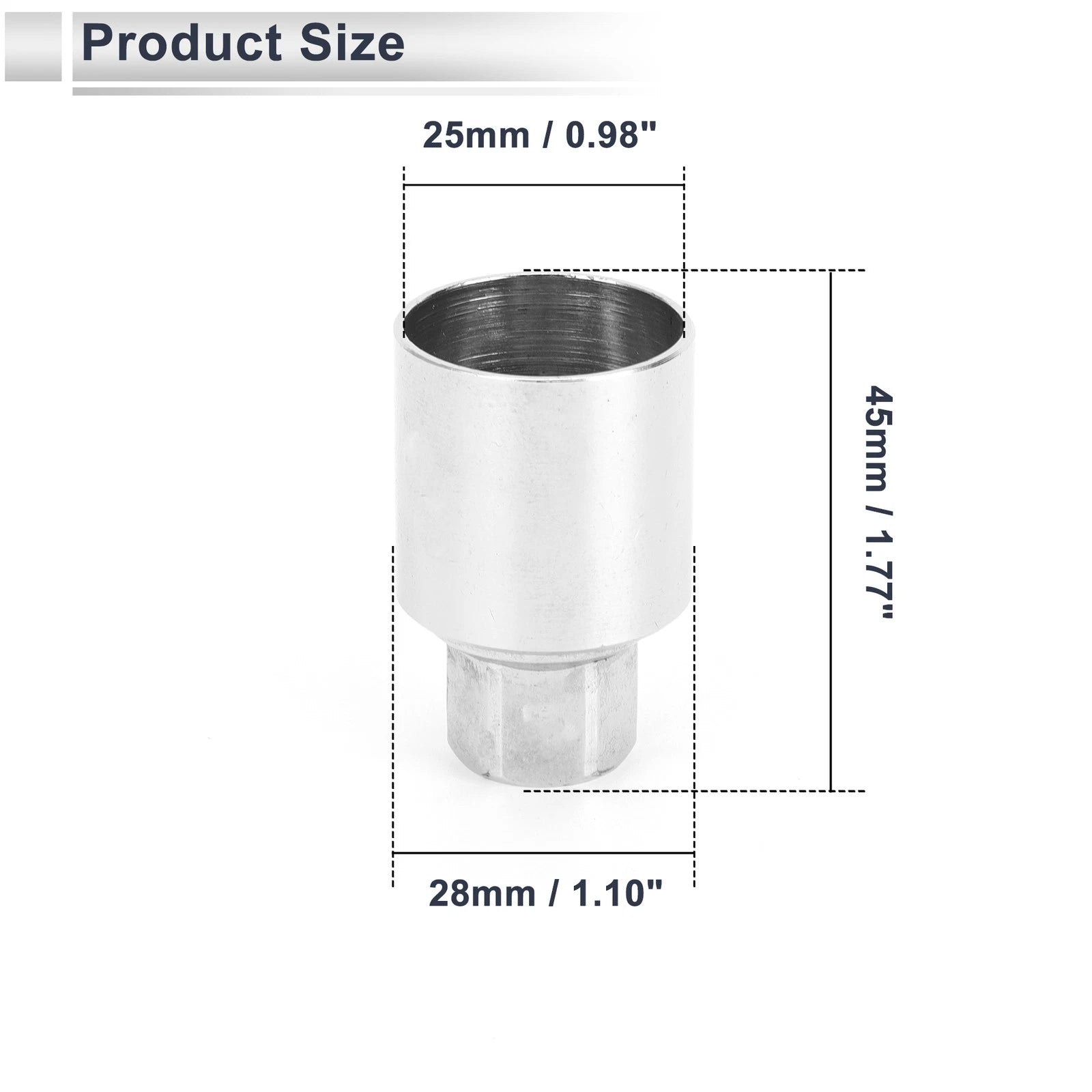 Wheel Lock Lugnut Antitheft Key Socket for Jeep Compass (2007–2023)