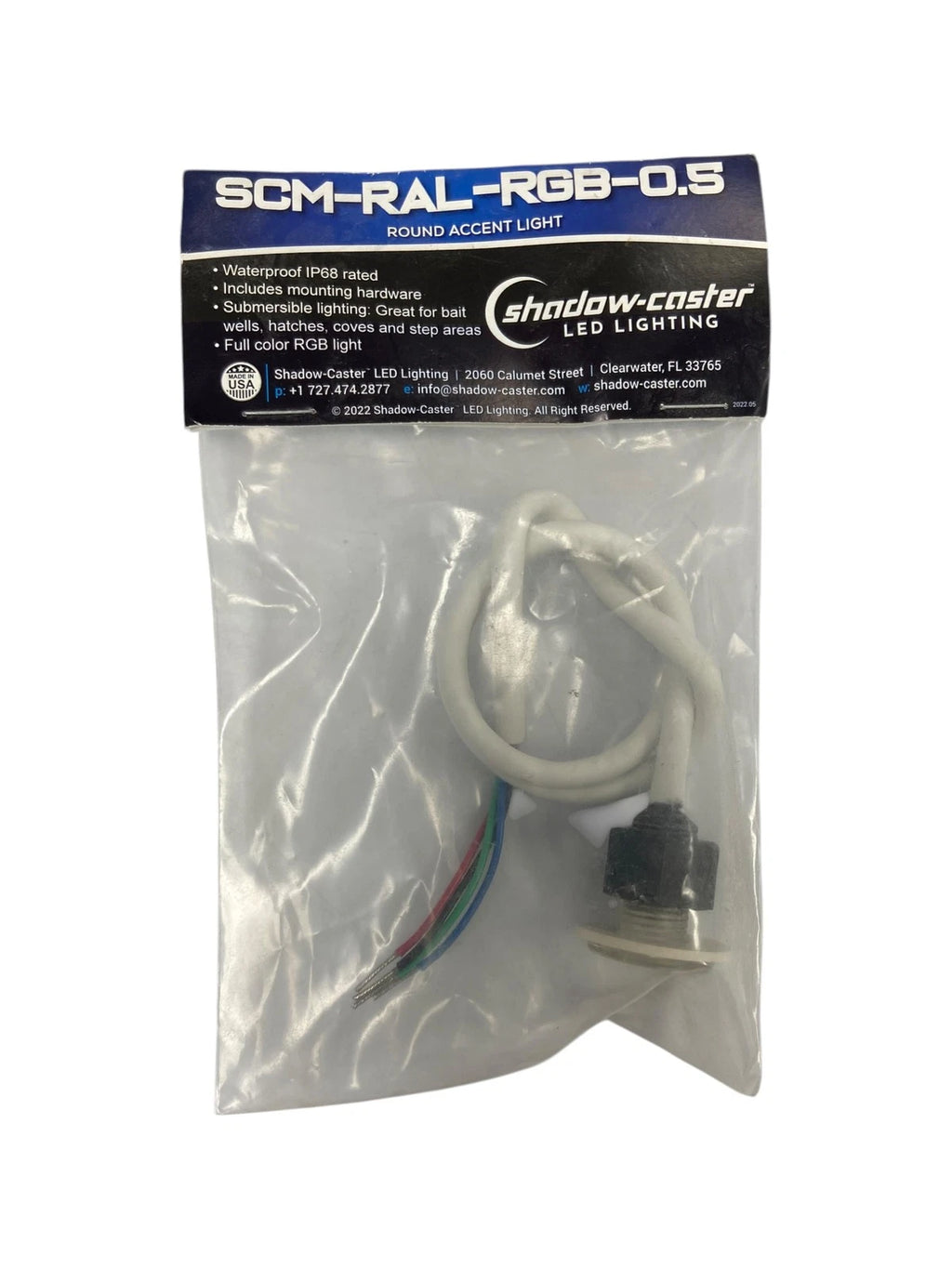 Shadow Caster SCM-RAL-RGB-0.5 Round Accent Light for 12V Applications