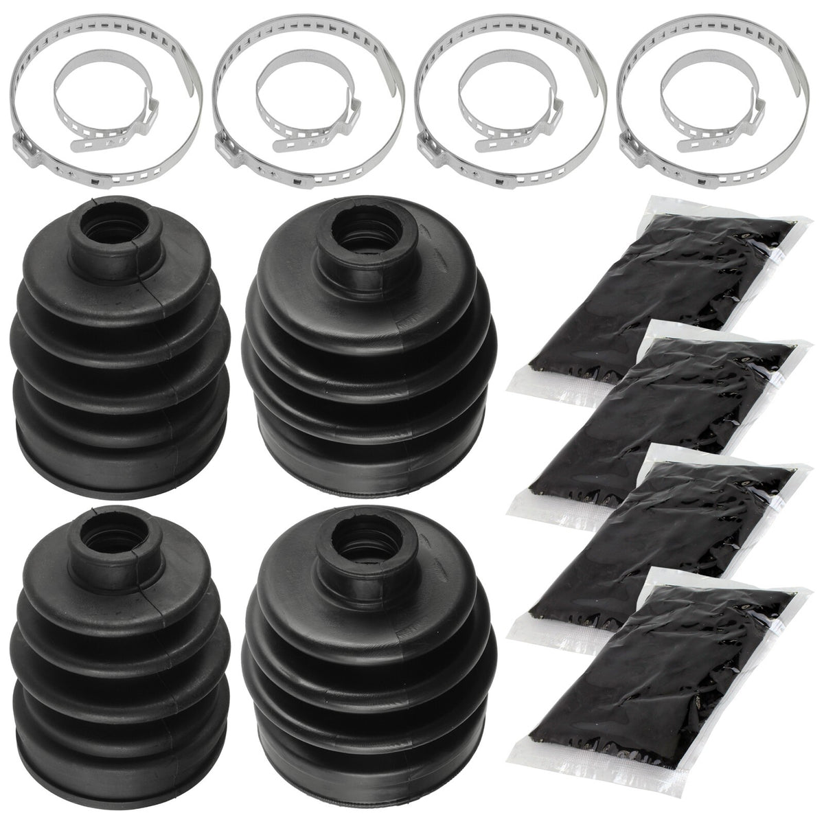Rear Axle CV Boot Kit Inner Outer Replacement for Kawasaki Brute Force 750 (KVF750) (2012–2017)