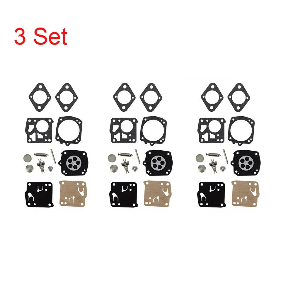 Set of 3 Carburetor Kits for Stihl 040 041 040AV 041AV 045 051 (RK21-HS)