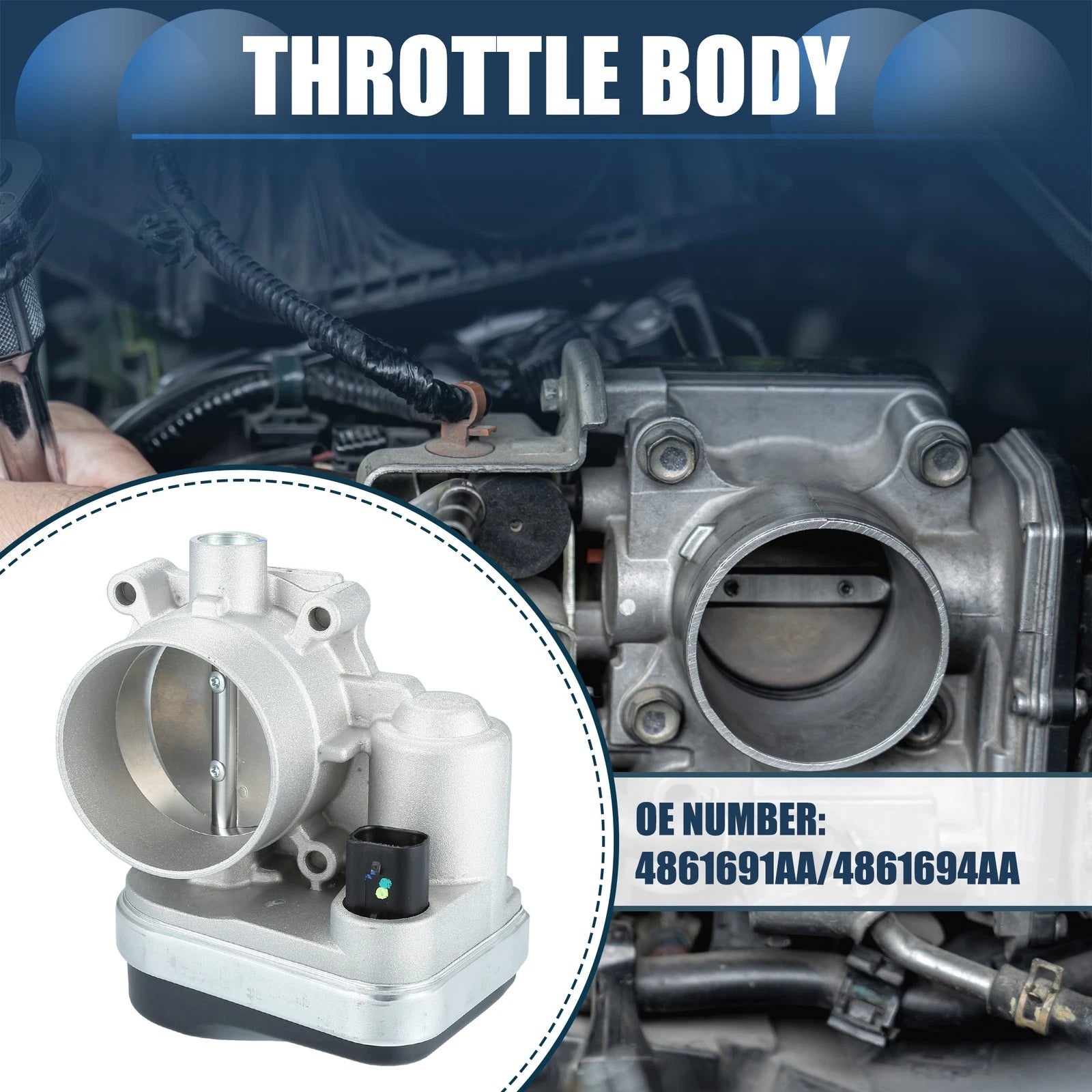 Throttle Body Actuator Replacement for Chrysler 300 2.7L 3.5L (2011–2020)