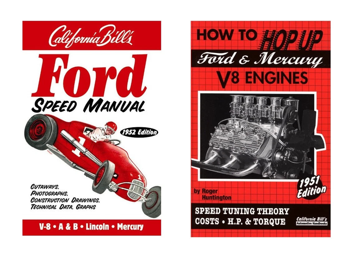Flathead Ford Speed Manual & Hop Up Book Set for Ford Mercury V8 (1932–1953)