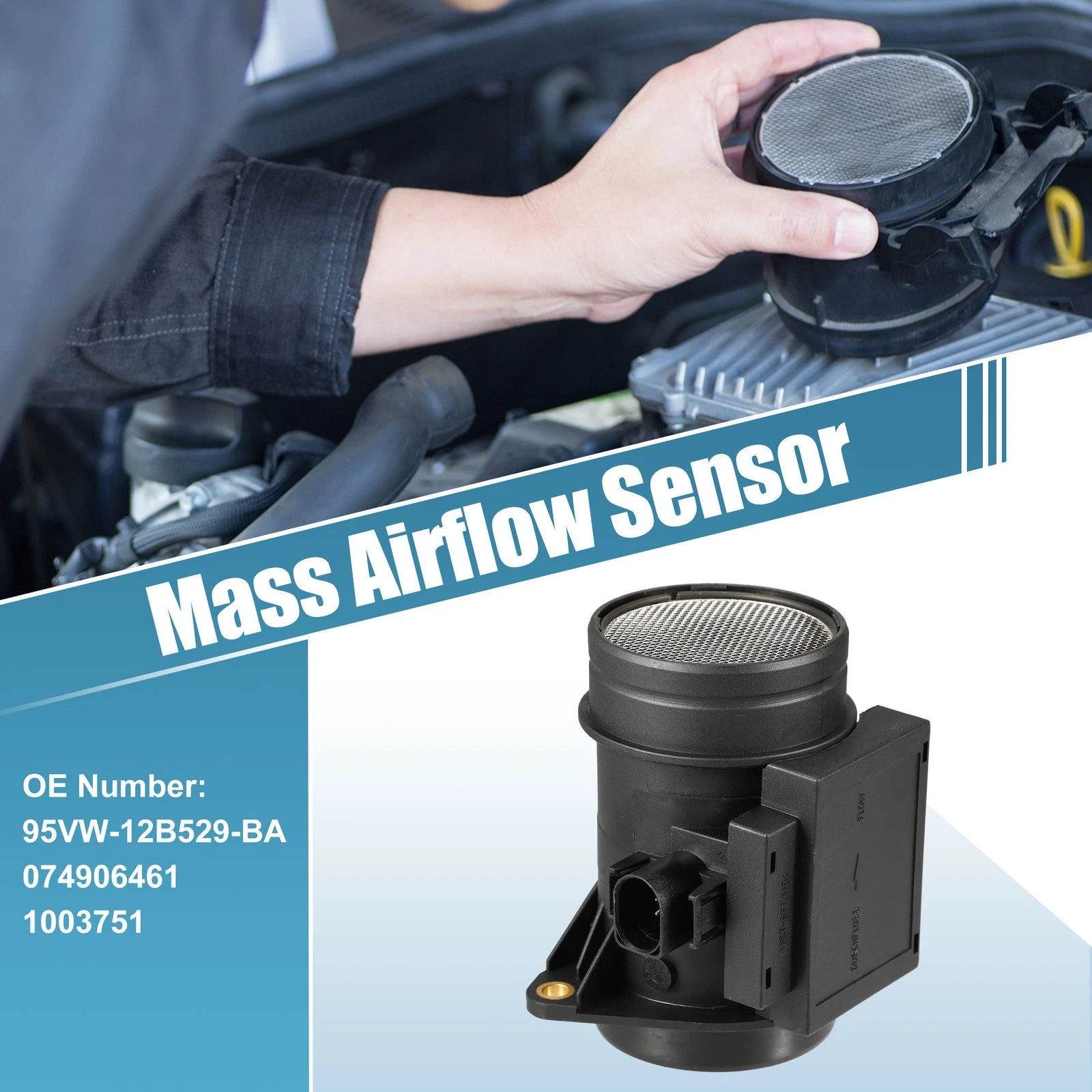 Mass Air Flow Meter MAF Sensor for VW Passat Jetta 1.9TDI (1996–1997)