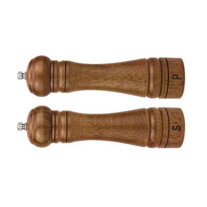 Adjustable Coarseness Wooden Salt and Pepper Set for Cooking