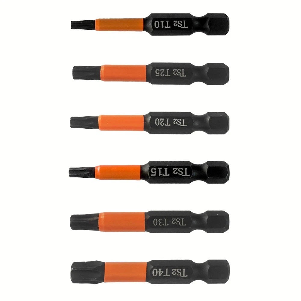 T40 Screwdriver Bit for Hand Tools 1/4 Inch Hex Head Alloy Steel