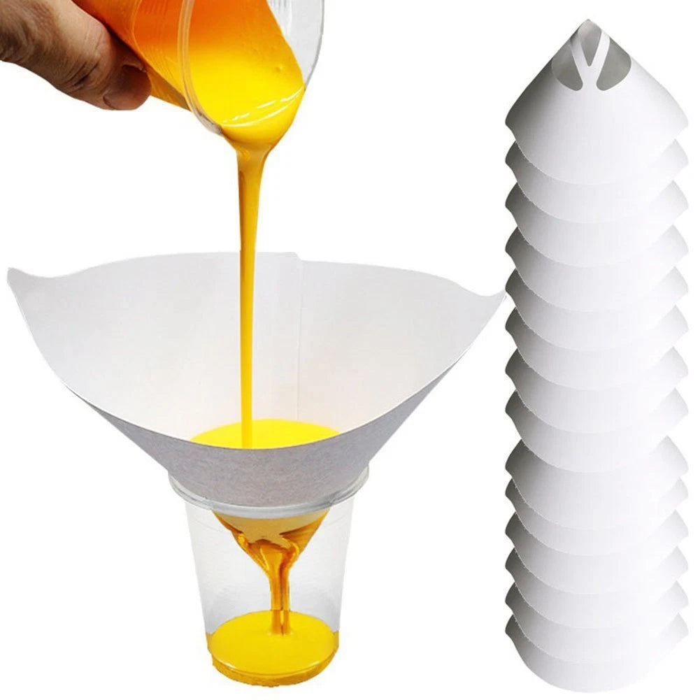 20PCS Paint Filter Paper for Effective Paint Straining