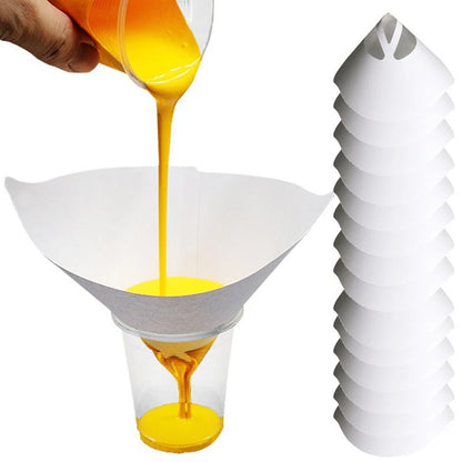 20PCS Paint Filter Paper for Effective Paint Straining
