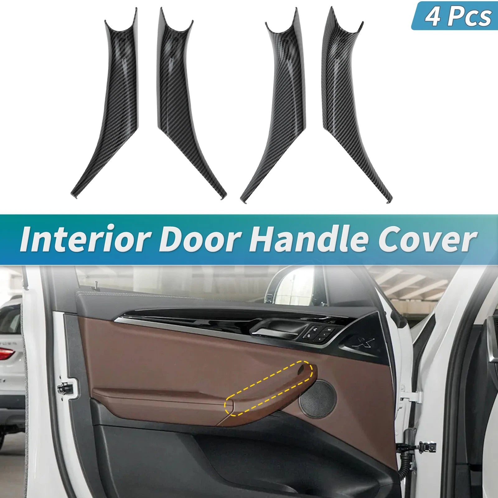 Door Pull Handle Cover Replacement for BMW X3 G01 X4 G02 (2019–2023)