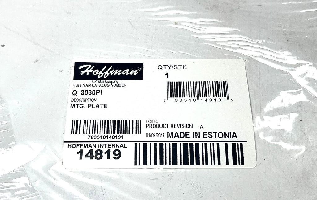 Mounting Plate Q3030PI for Hoffman (300mm x 300mm)