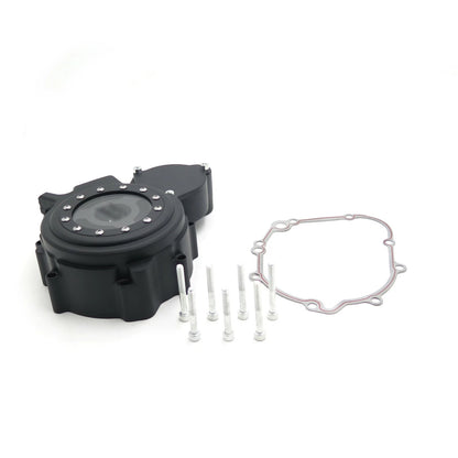Billet Engine Stator Cover for Suzuki GSXR 600/750 (2006–2024) - Clear, Black