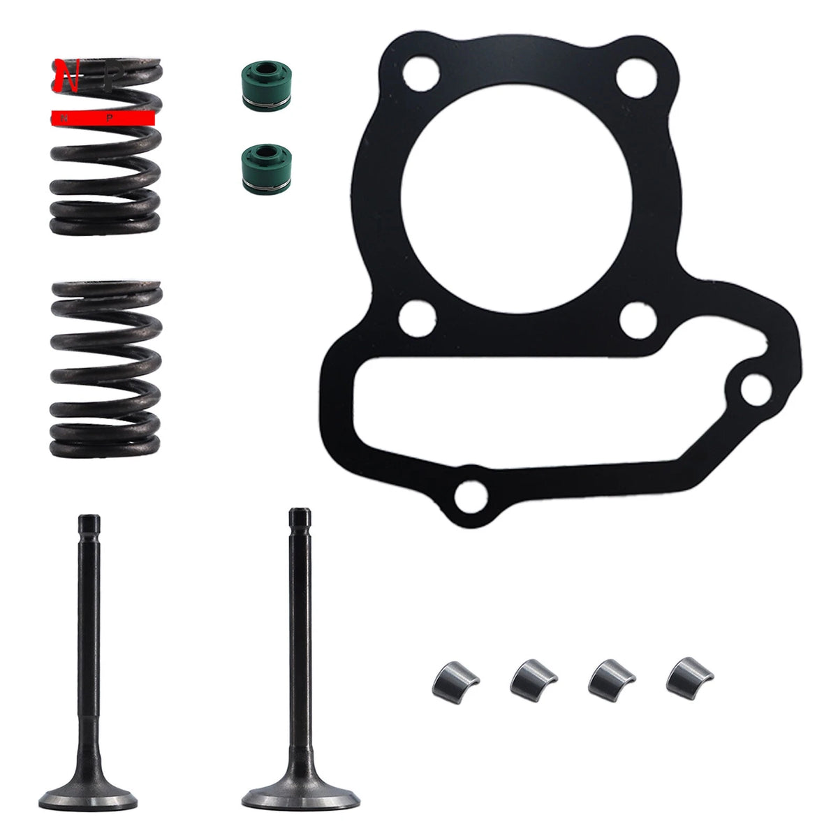 Cylinder Head Intake Exhaust Valve Kit for Yamaha YFM125 (2004–2023)