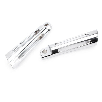 Chrome Front Foot Pegs & Pedal Pads for Harley Touring Road King (1991–2015)