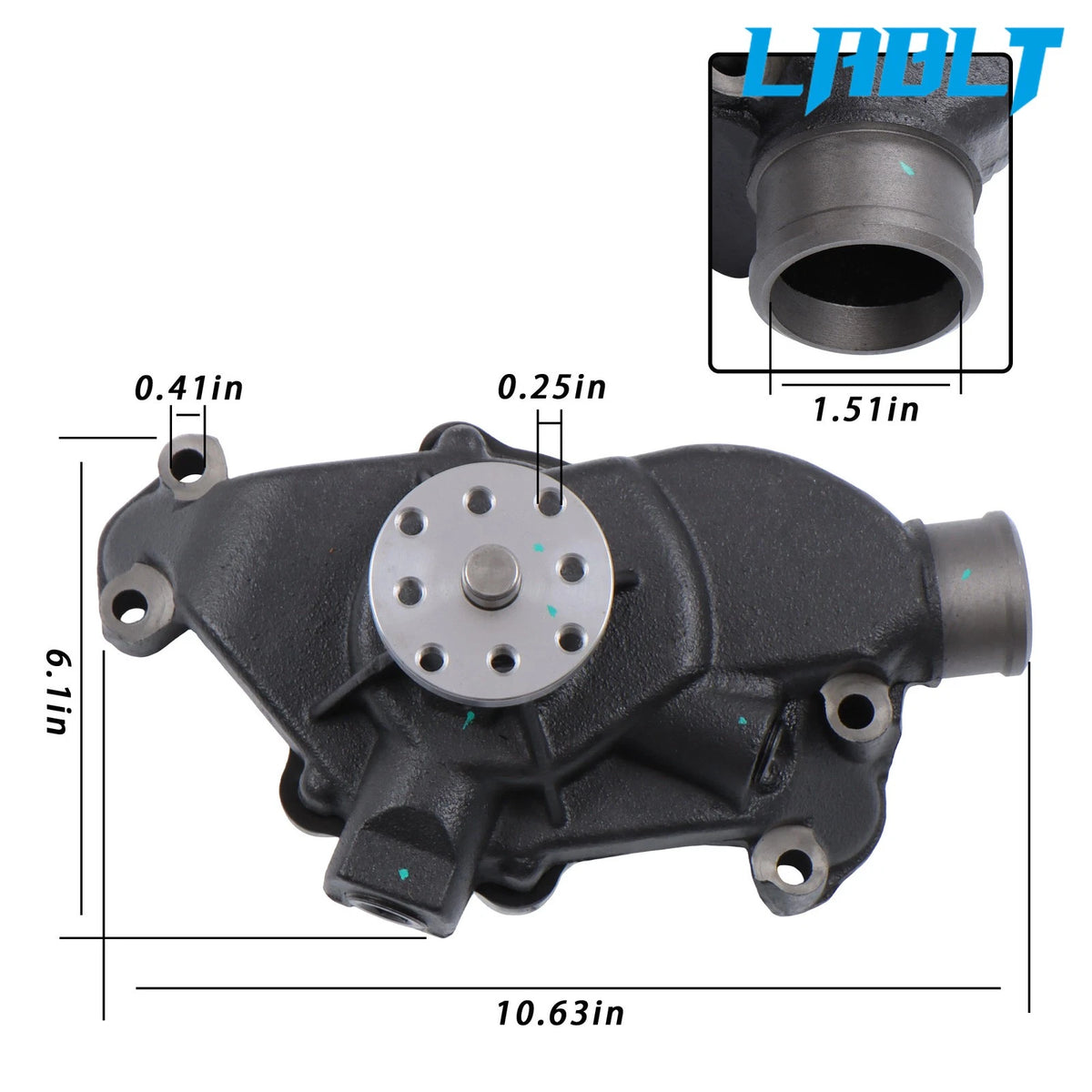Engine Water Pump for Chevy Small Block V8 283 307 327 350 CID (1955–1976) AW898